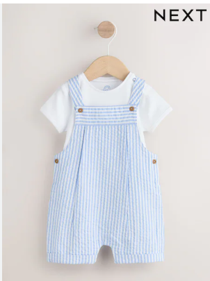 Pastel Linen Dungarees